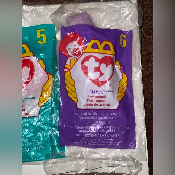 NWT TY Beanie Babies McDonald’s Happy Meal Toy Lot - Picture 3 of 8